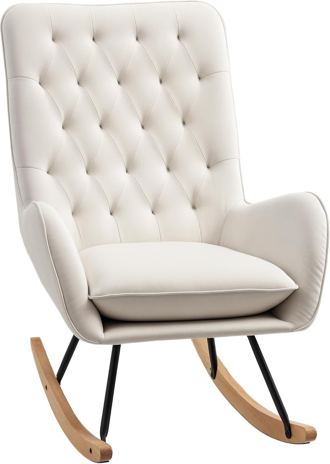 High-Back Upholstered Rocking Chair